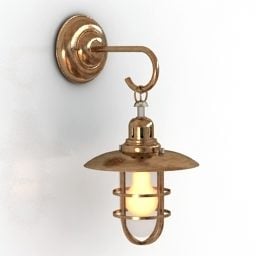 Wall Sconce Nickel Fisherman 3d-modell