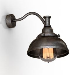 Lampatlampa Rustik stålram 3d-modell