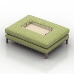 Living Room Seat With Tray 3d model
