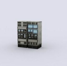 Modello 3d verniciato bianco del case del computer