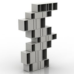 Conception de module d'étagère moderne modèle 3D