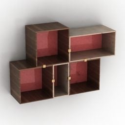 Rectangular Shelves Design 3d model