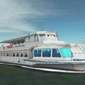 Barco de pasajeros Moskva modelo 3d