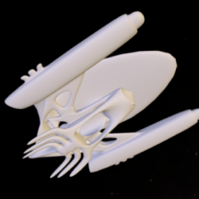 Flashowy model statku kosmicznego 3D