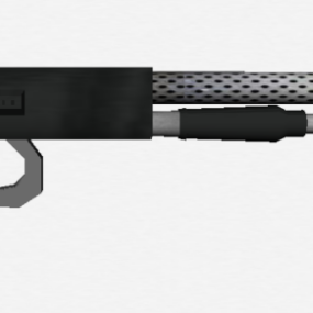 דגם 3D של אקדח קצר צבאי