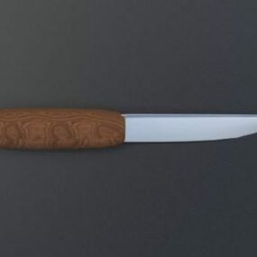 Basit Temel Bıçak 3d modeli