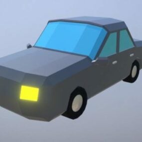 Eenvoudig spel Lowpoly Auto 3D-model