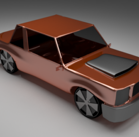 3д модель простого дизайна автомобиля