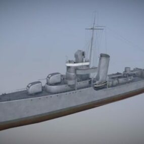 3d модель бойового крейсера Sims