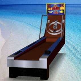 3д модель аркадного аттракциона Skee Ball Game