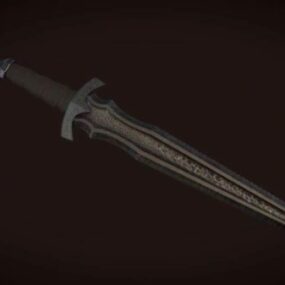 نموذج Skyrim لسلاح السيف ثلاثي الأبعاد