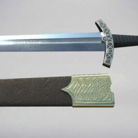 3д модель славянского меча-оружия