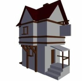 Small Western House Design 3d model