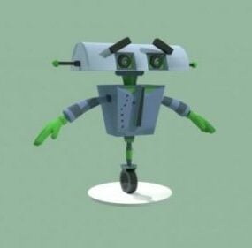 素朴なスパイボット未来的なロボット3Dモデル
