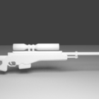 Sniper Gun Lowpoly Weapon