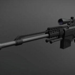 Keskin Nişancı Tüfeği Tabancası 3d modeli