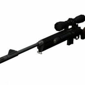 Mini Sniper Rifle Gun 3d model
