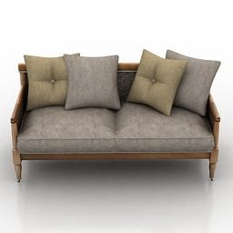 3д модель домашнего дивана Barbara Design