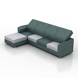 L Shape Sofa Berloni Design 3d model
