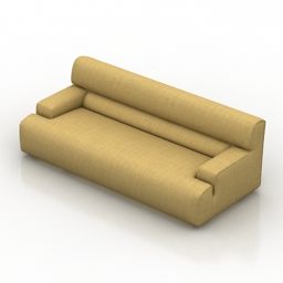Model 3d Reka Bentuk Sofa Blanche Ruang Tamu