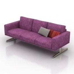 Furniture 3 Seats Sofa Boconcept 3d model