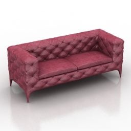 Modelo 3d de sofá de móveis Capitone Design