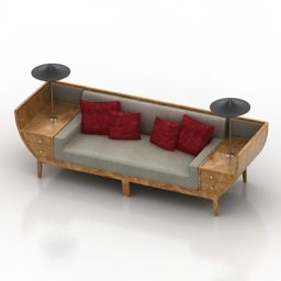 Sofa Chinese Traditional Furniture 3d model