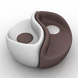 Circle Shape Sofa Dedon Design 3d model