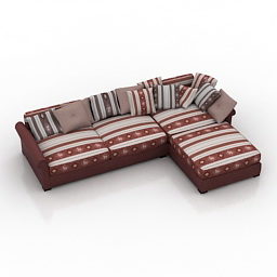 Sectional Sofa Aladin Style 3d model