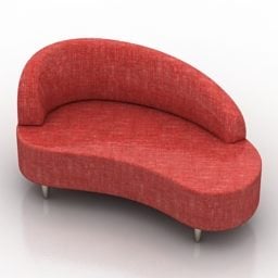 Furniture Sofa Ontario Curved Style 3d model