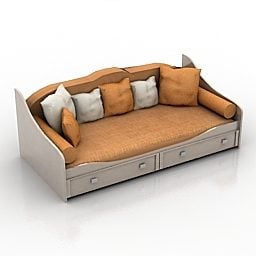 Kombinieren Sie das 3D-Modell „Cabinet Sofa Provance Design“.