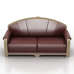 Leather Sofa Pierre Cardin Design 3d model