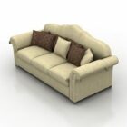 Sofa w stylu camelback Zanaboni Design