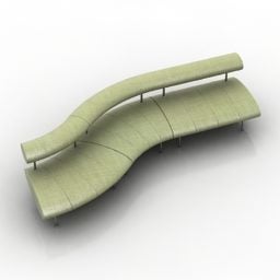 Startseite Gebogenes Sofa Dls Design 3D-Modell