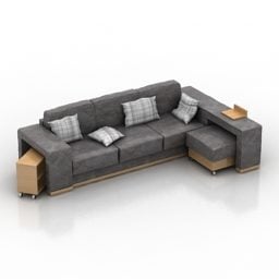 Sofa Rack Corner Style 3d model