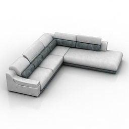 Canapé d'angle Relotti Design modèle 3D