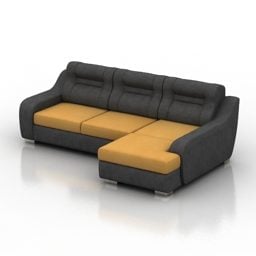 Living Room Sofa Roise Corner Style 3d model