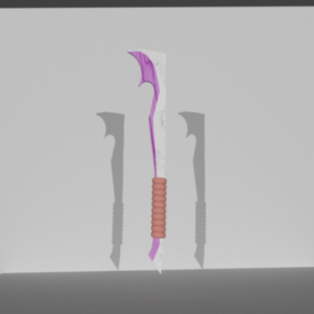 Crescent Sword Game Concept 3d model