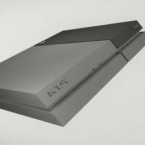 索尼 Playstation 4 设备 3d 模型