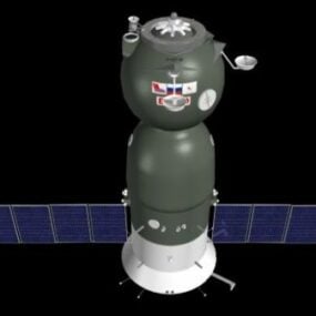 Model 3D rosyjskiego statku kosmicznego Soyus