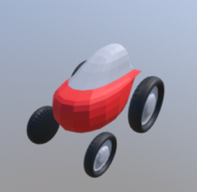 Space Car Simple Style 3d model