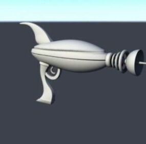 Scifi-avaruusalus Space Gun 3d-malli