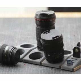 Canon Lensler İçin Yazdırılabilir Depolama Sistemi 3D modeli