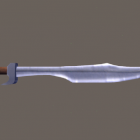 דגם תלת מימד של נשק חרב ספרטני