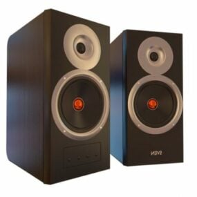 Twin Speakers 3d model