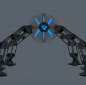 Modello 3d del robot ragno fantascientifico
