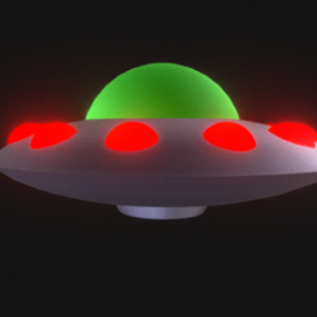 Ufo Futuristinen avaruusalus 3d-malli
