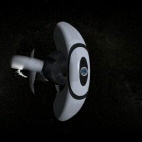 Modelo 3D da nave espacial Spock Medusa