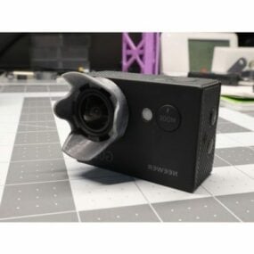 Sport Camera Lens Hood Printable 3d model