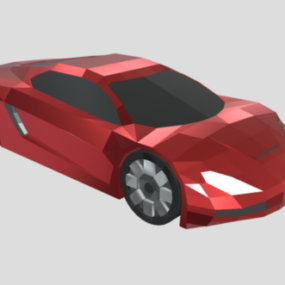Vehicle Red Sports Car 3d model